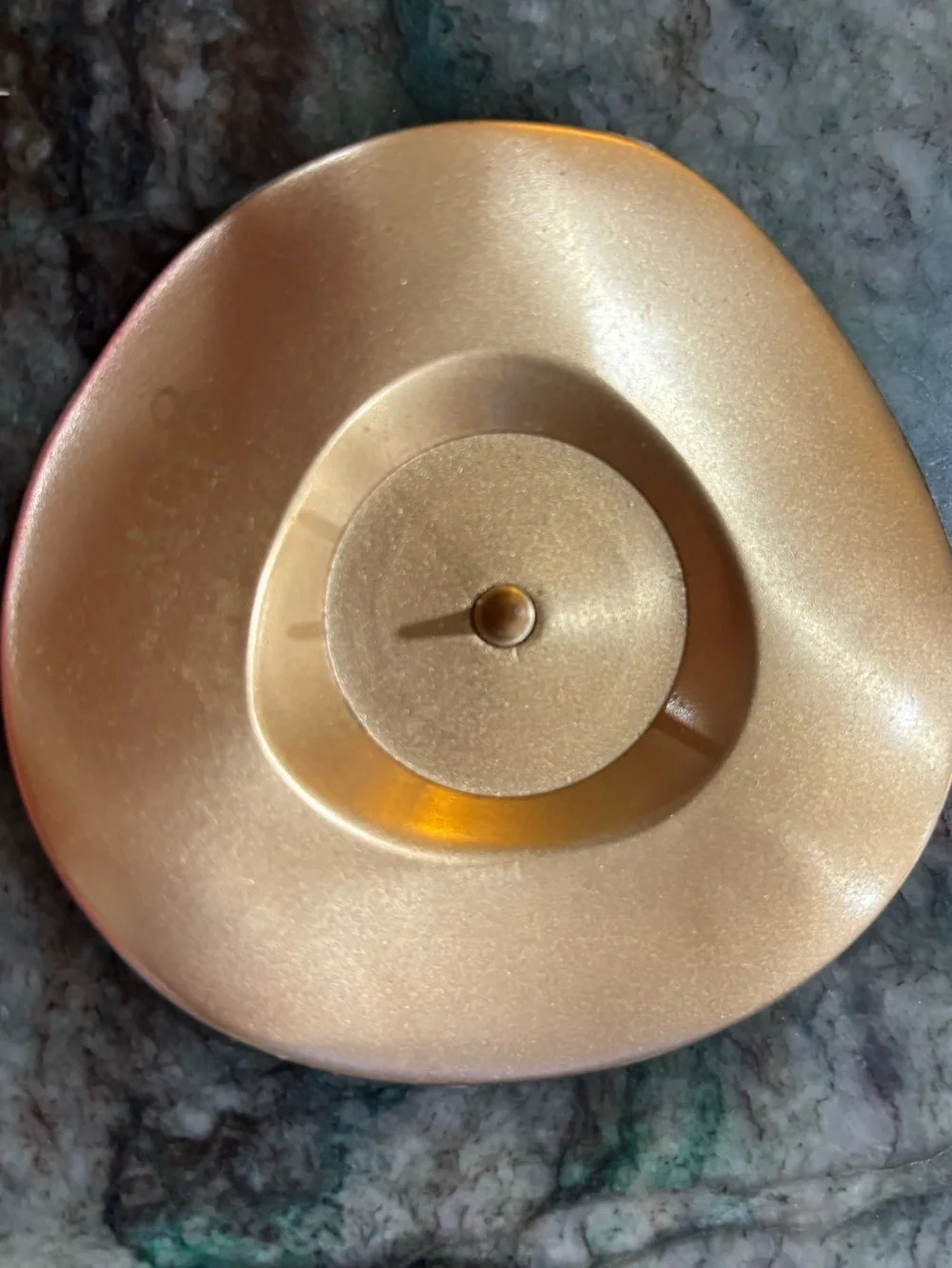 Mackenzie Childs GLO Metallic Gold Petal Candle Holder